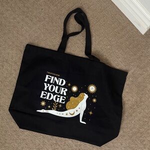 New Trufusion yoga large Black Tote Bag shoulder carry all limited edition